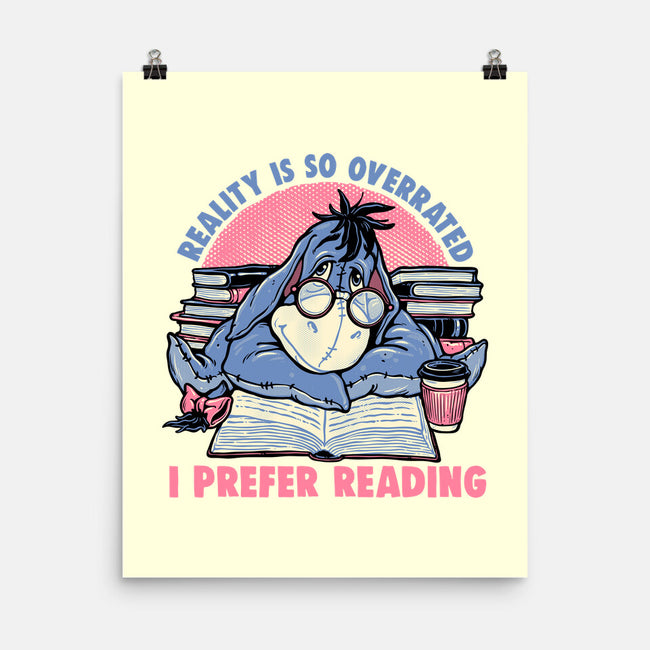 I Prefer Reading-None-Matte-Poster-glitchygorilla