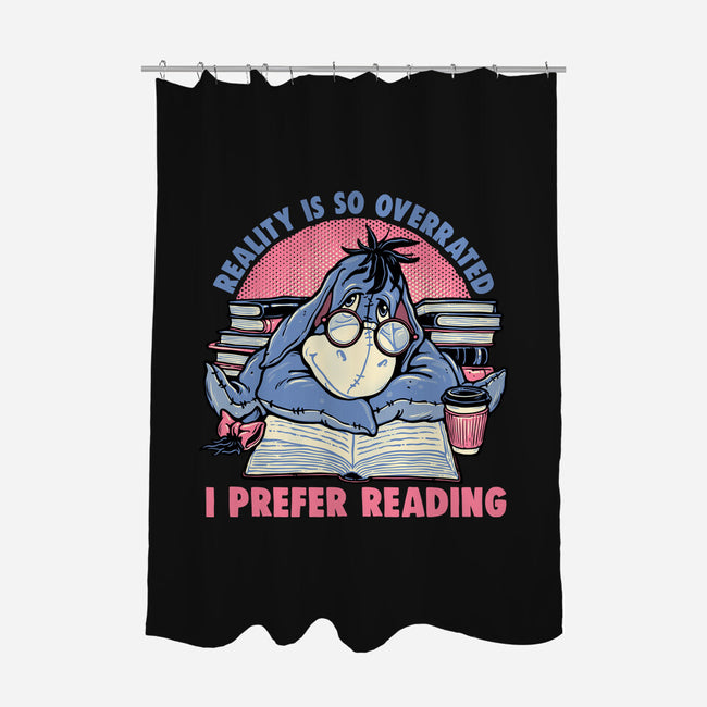 I Prefer Reading-None-Polyester-Shower Curtain-glitchygorilla