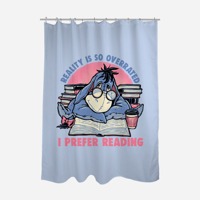 I Prefer Reading-None-Polyester-Shower Curtain-glitchygorilla