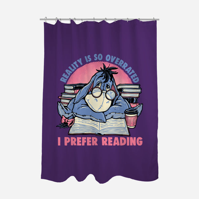 I Prefer Reading-None-Polyester-Shower Curtain-glitchygorilla