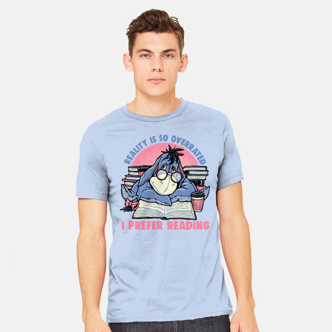 I Prefer Reading-Mens-Heavyweight-Tee-glitchygorilla