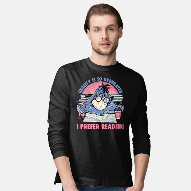 I Prefer Reading-Mens-Long Sleeved-Tee-glitchygorilla