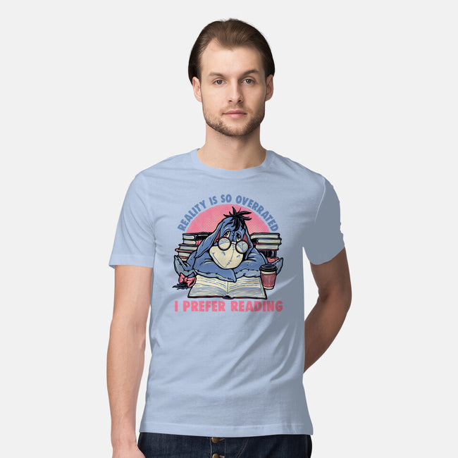 I Prefer Reading-Mens-Premium-Tee-glitchygorilla