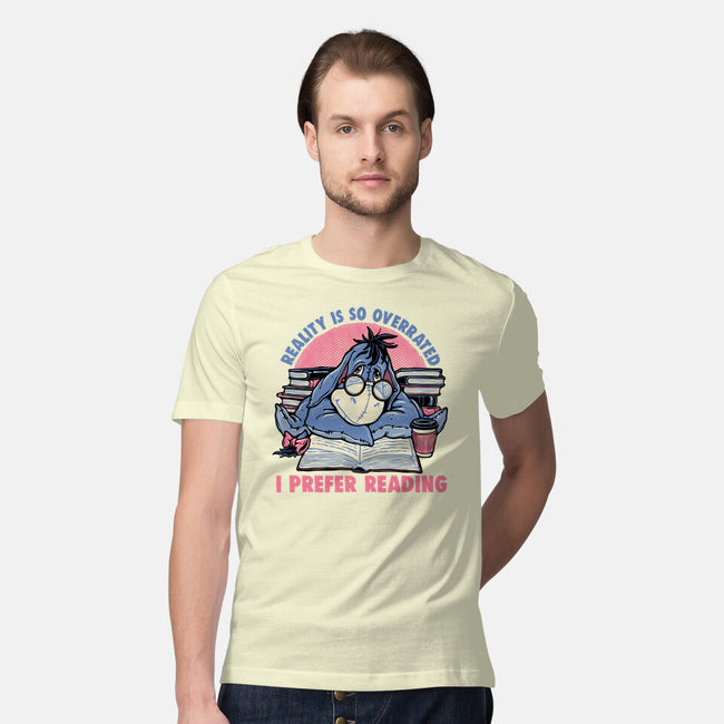 I Prefer Reading-Mens-Premium-Tee-glitchygorilla