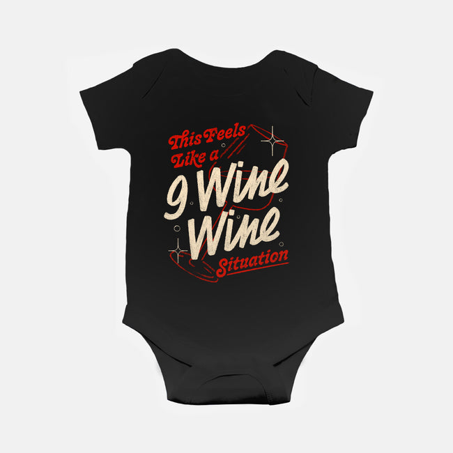 9 Wine Wine Situation-Baby-Basic-Onesie-koalastudio
