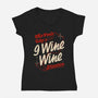 9 Wine Wine Situation-Womens-V-Neck-Tee-koalastudio