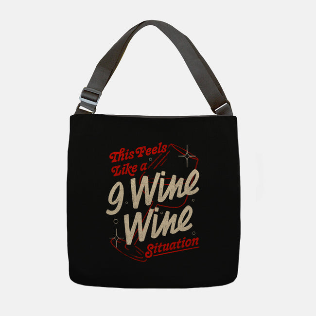 9 Wine Wine Situation-None-Adjustable Tote-Bag-koalastudio