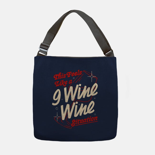 9 Wine Wine Situation-None-Adjustable Tote-Bag-koalastudio
