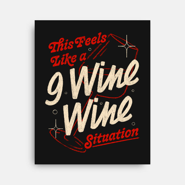 9 Wine Wine Situation-None-Stretched-Canvas-koalastudio