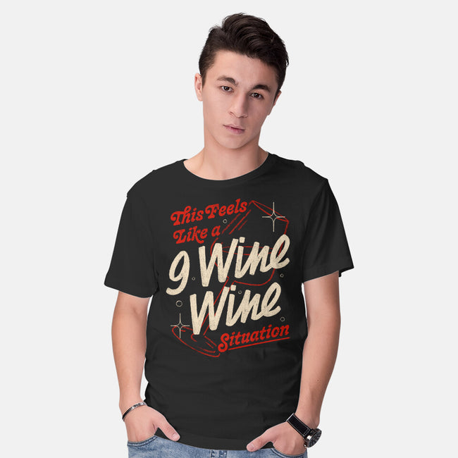 9 Wine Wine Situation-Mens-Basic-Tee-koalastudio