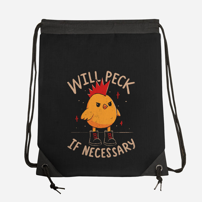 Will Peck If Necessary-None-Drawstring-Bag-koalastudio