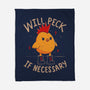 Will Peck If Necessary-None-Fleece-Blanket-koalastudio
