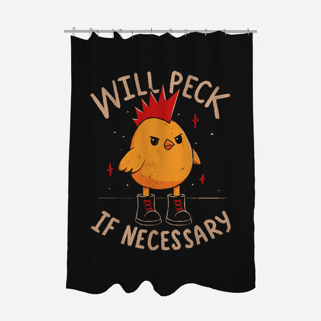Will Peck If Necessary-None-Polyester-Shower Curtain-koalastudio