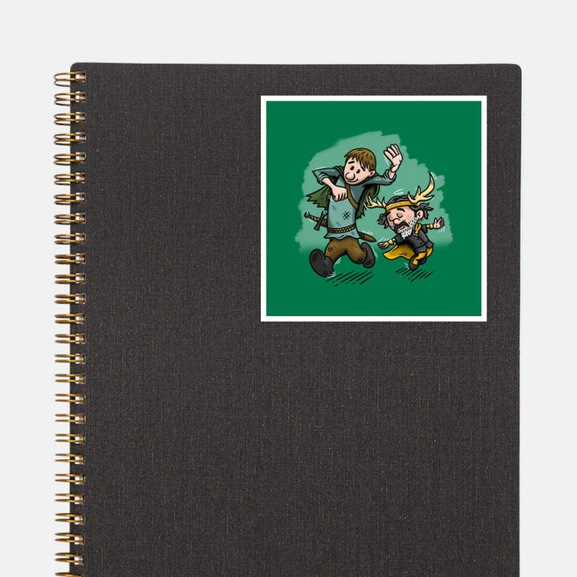 Dunk And Lyonel-None-Glossy-Sticker-Paul Simic