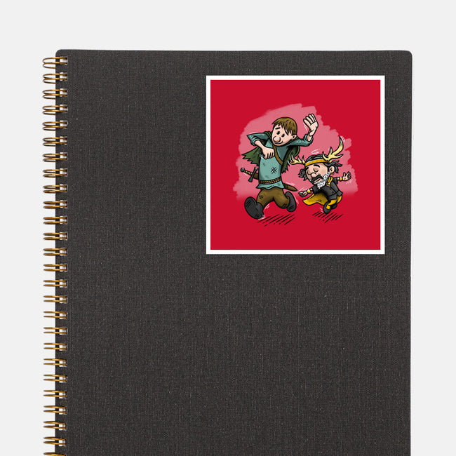 Dunk And Lyonel-None-Glossy-Sticker-Paul Simic