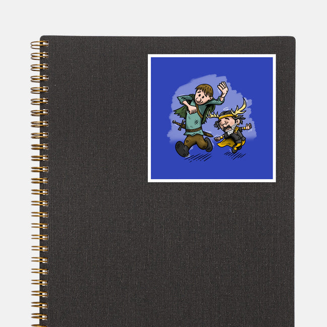 Dunk And Lyonel-None-Glossy-Sticker-Paul Simic