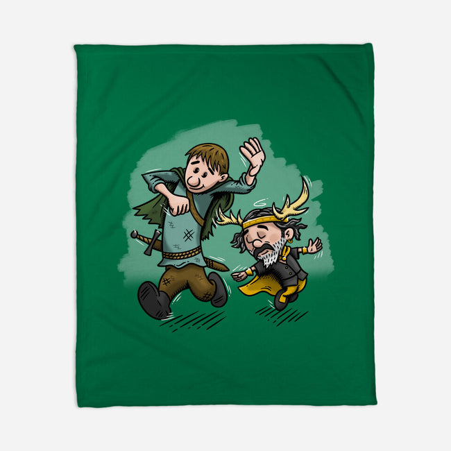 Dunk And Lyonel-None-Fleece-Blanket-Paul Simic