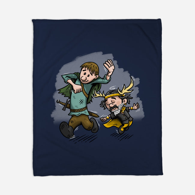 Dunk And Lyonel-None-Fleece-Blanket-Paul Simic