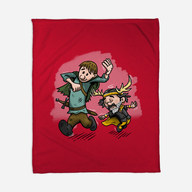 Dunk And Lyonel-None-Fleece-Blanket-Paul Simic