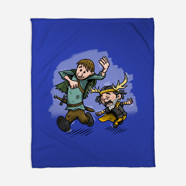 Dunk And Lyonel-None-Fleece-Blanket-Paul Simic