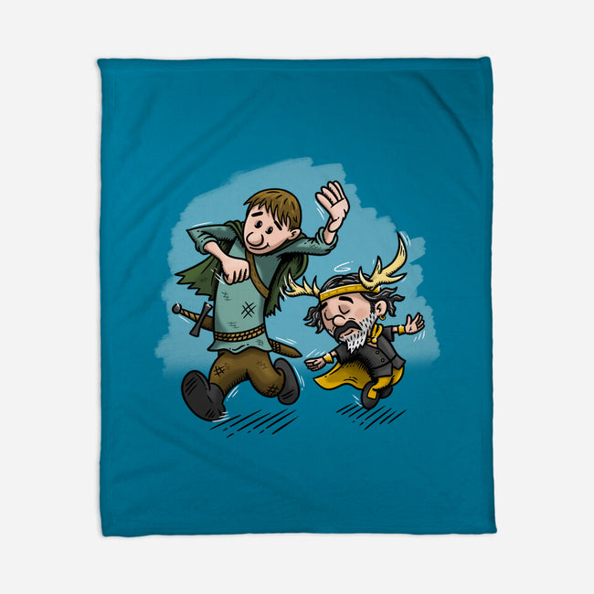 Dunk And Lyonel-None-Fleece-Blanket-Paul Simic