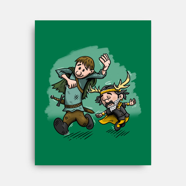 Dunk And Lyonel-None-Stretched-Canvas-Paul Simic