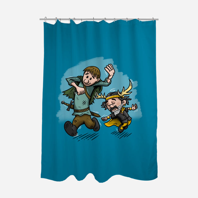 Dunk And Lyonel-None-Polyester-Shower Curtain-Paul Simic
