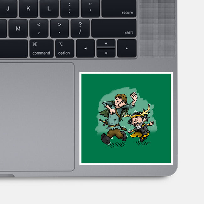 Dunk And Lyonel-None-Glossy-Sticker-Paul Simic