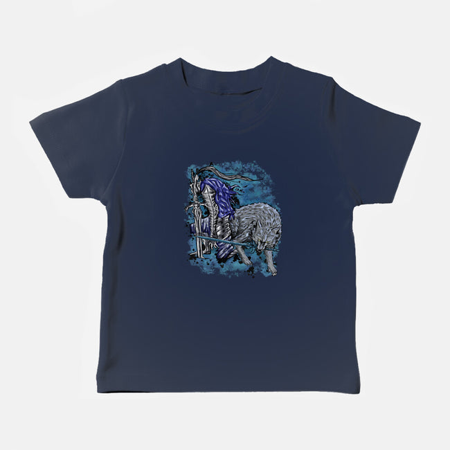 Sif And Artorias-Baby-Basic-Tee-nickzzarto