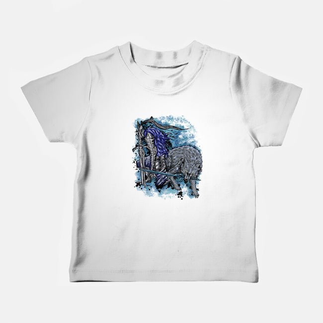 Sif And Artorias-Baby-Basic-Tee-nickzzarto