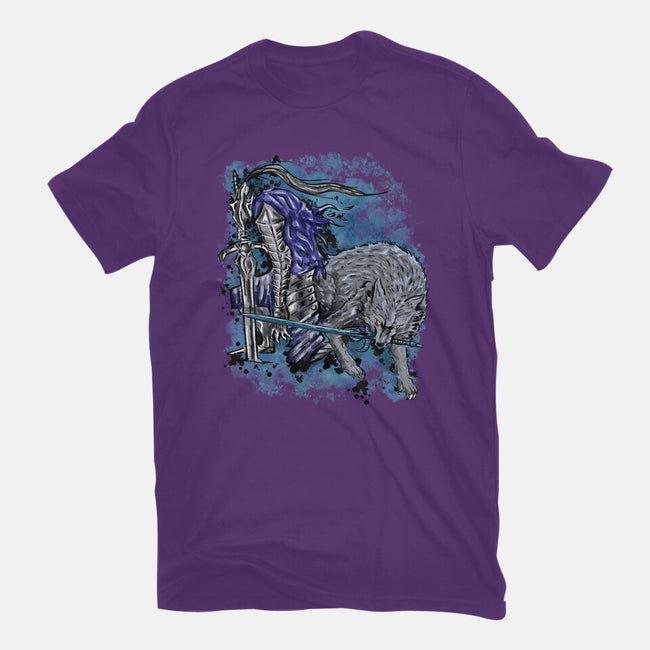 Sif And Artorias-Womens-Basic-Tee-nickzzarto