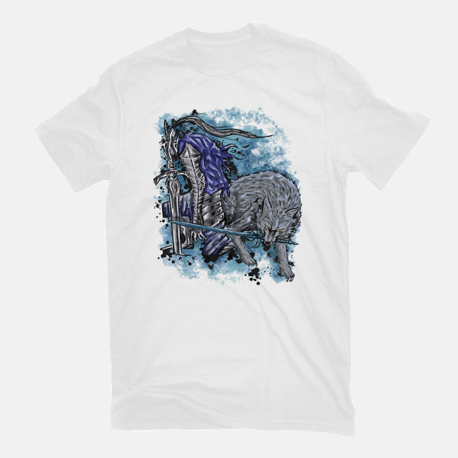 Sif And Artorias-Womens-Basic-Tee-nickzzarto