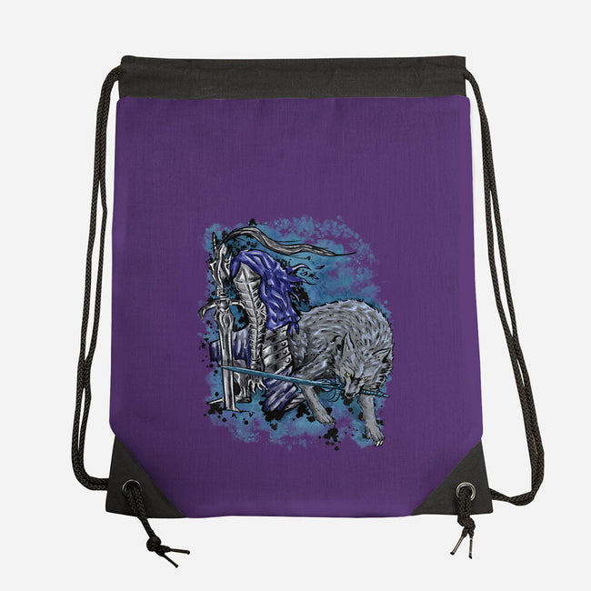 Sif And Artorias-None-Drawstring-Bag-nickzzarto