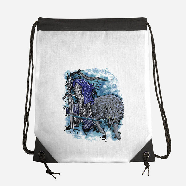 Sif And Artorias-None-Drawstring-Bag-nickzzarto