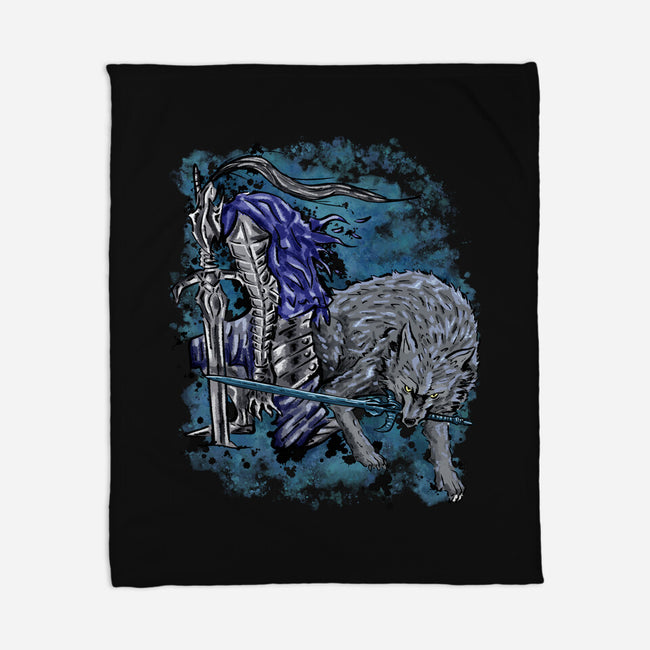 Sif And Artorias-None-Fleece-Blanket-nickzzarto
