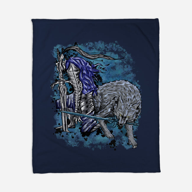 Sif And Artorias-None-Fleece-Blanket-nickzzarto