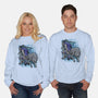 Sif And Artorias-Unisex-Crew Neck-Sweatshirt-nickzzarto