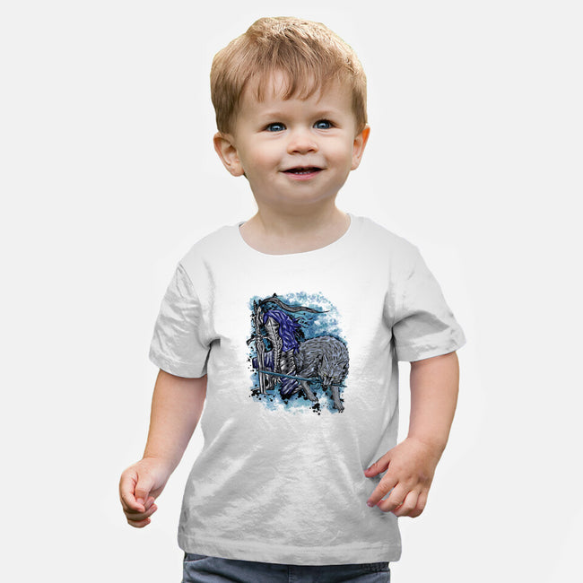 Sif And Artorias-Baby-Basic-Tee-nickzzarto