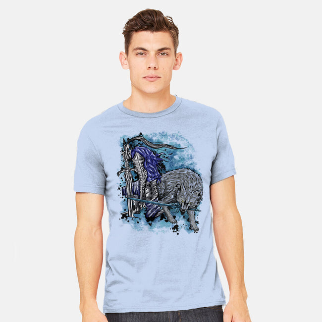 Sif And Artorias-Mens-Heavyweight-Tee-nickzzarto