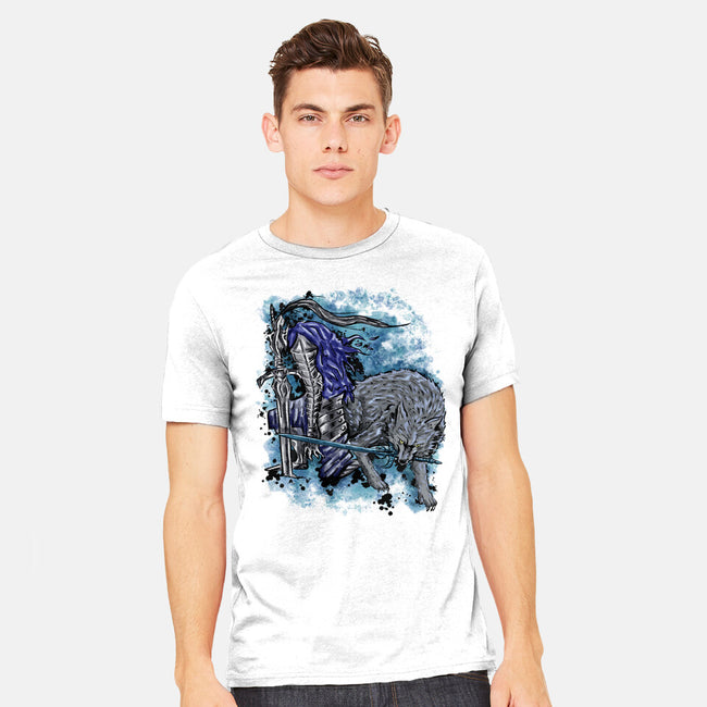 Sif And Artorias-Mens-Heavyweight-Tee-nickzzarto