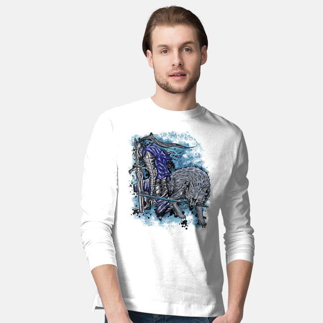 Sif And Artorias-Mens-Long Sleeved-Tee-nickzzarto