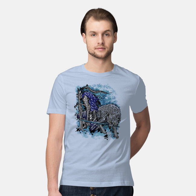Sif And Artorias-Mens-Premium-Tee-nickzzarto
