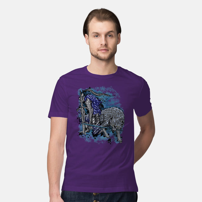 Sif And Artorias-Mens-Premium-Tee-nickzzarto