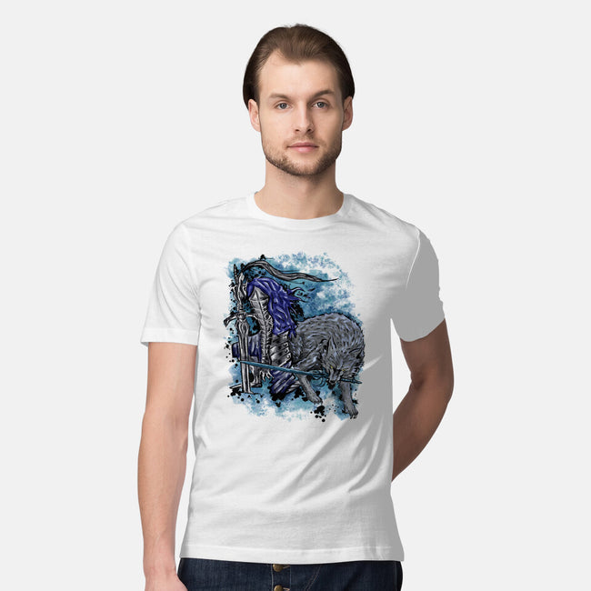 Sif And Artorias-Mens-Premium-Tee-nickzzarto