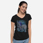 Sif And Artorias-Womens-V-Neck-Tee-nickzzarto