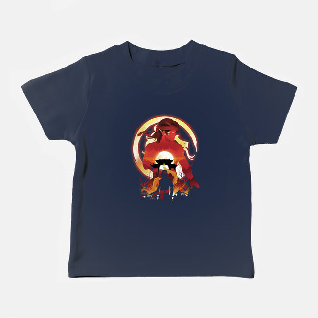 The Chosen One Ninja-Baby-Basic-Tee-dandingeroz