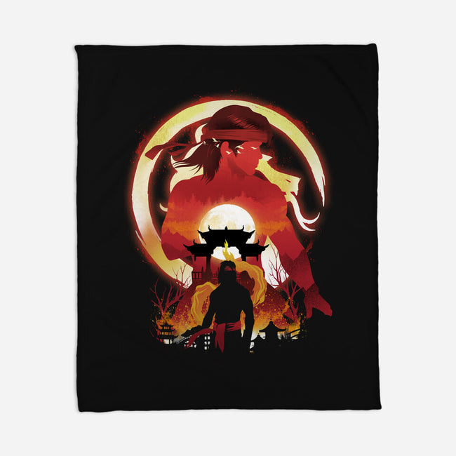 The Chosen One Ninja-None-Fleece-Blanket-dandingeroz