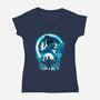 Princess Kitana-Womens-V-Neck-Tee-dandingeroz