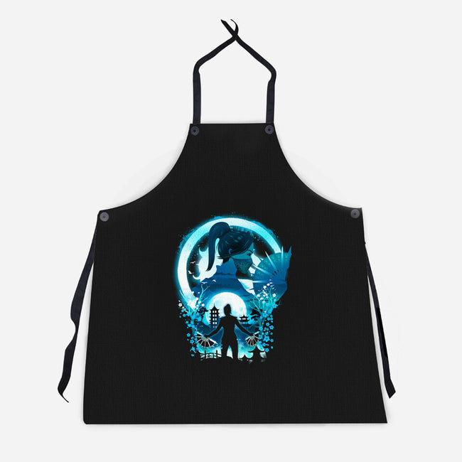 Princess Kitana-Unisex-Kitchen-Apron-dandingeroz