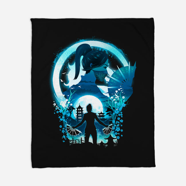 Princess Kitana-None-Fleece-Blanket-dandingeroz